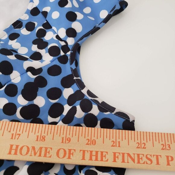 eShakti Polka Dot Dress Ombre Career Pockets Sleeveless Womens Size 2X - Picture 8 of 9